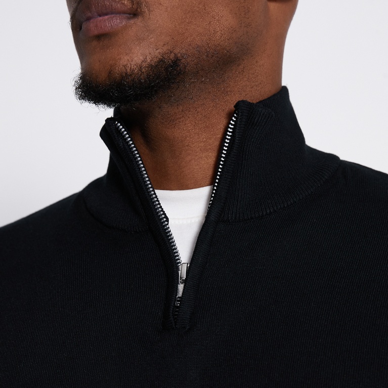 Half-zip knit sweater "Thin"